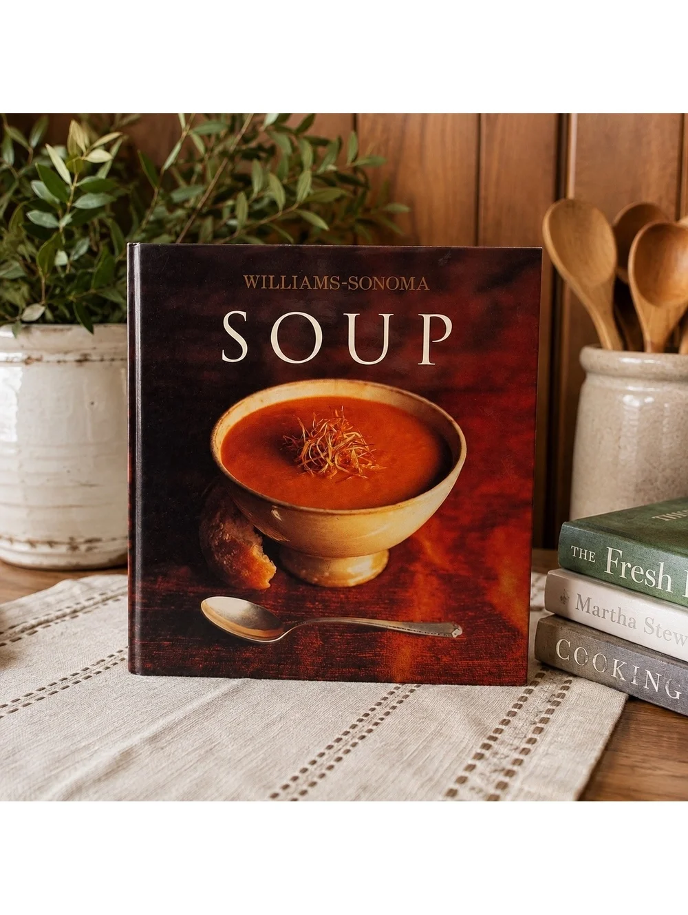 Williams-Sonoma Soup Cookbook Hardcover 2001 Illustrated Recipe Collection